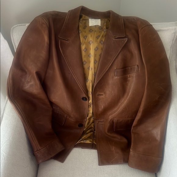 Billy Reid 1 of 1 men’s brown leather blazer